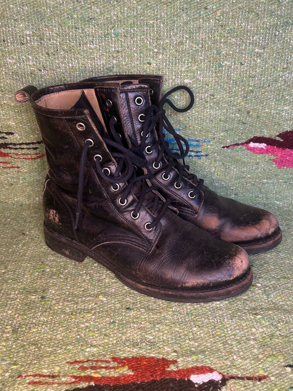 Women’s Frye Veronica Distressed Combat Boots 8B
